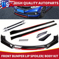 Kit Body Kit Honda Accord / Civic – Labio Delantero + Faldones Laterales + Varillas | Negro Brillante con Rojo