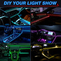 Kit de Iluminación Ambiental LED Interior 9 en 1 – Control por App, Sincronización de Música, Compatible con Todos los Modelos