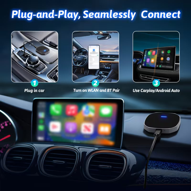 Caja de Video CarPlay/Android Auto Inalámbrico – Android 13