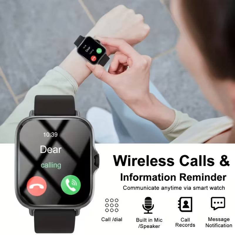Reloj Inteligente HD Táctil – Llamadas, Multideporte y Correa Intercambiable | 4 Colores
