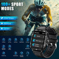 INEYES Smartwatch Deportivo – Pantalla HD, Larga Duración | Negro / Gris Militar