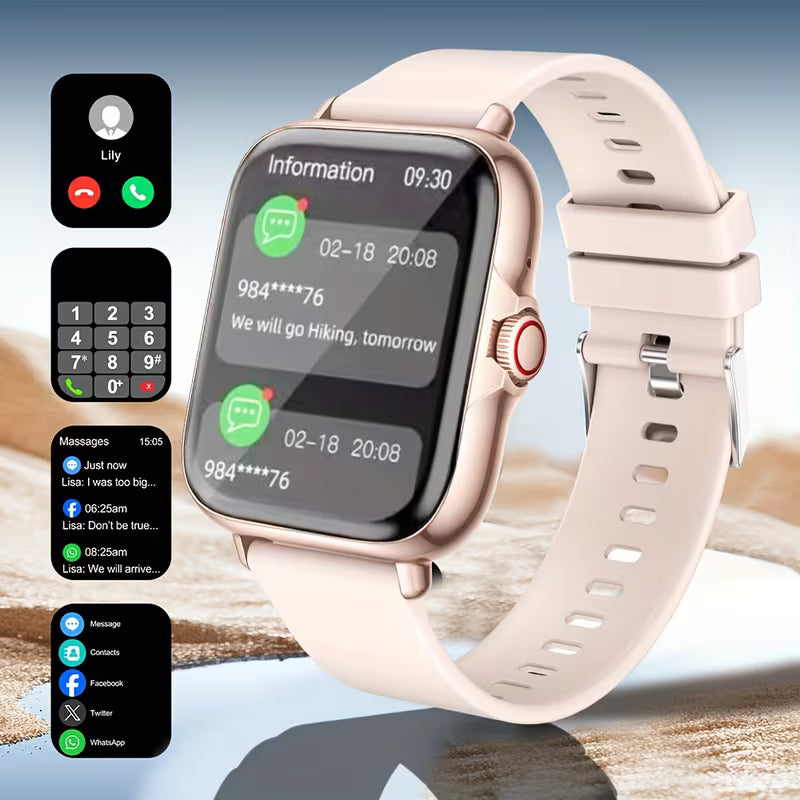 Reloj Inteligente HD Táctil – Llamadas, Multideporte y Correa Intercambiable | 4 Colores