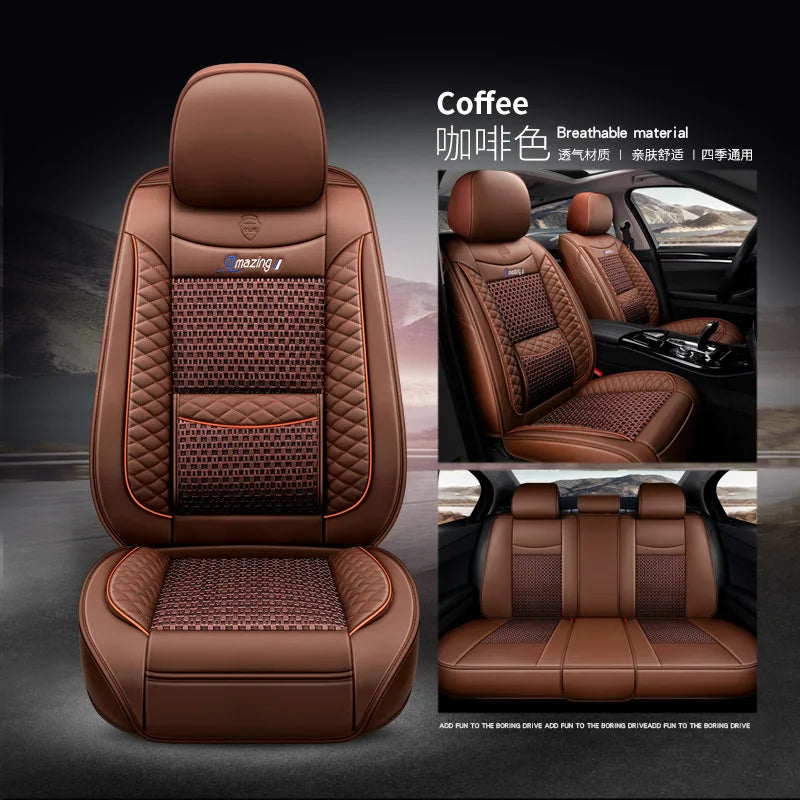 Interiors Car Accessories Leather Luxury Universal Car Seat Covers for Mustang Seat Covers