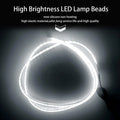 DIY Car Hood Flexible Led Strip Light 12V White Daytime Running Lights Decoration Backlight Long Auto Atmospere Lamp Universal