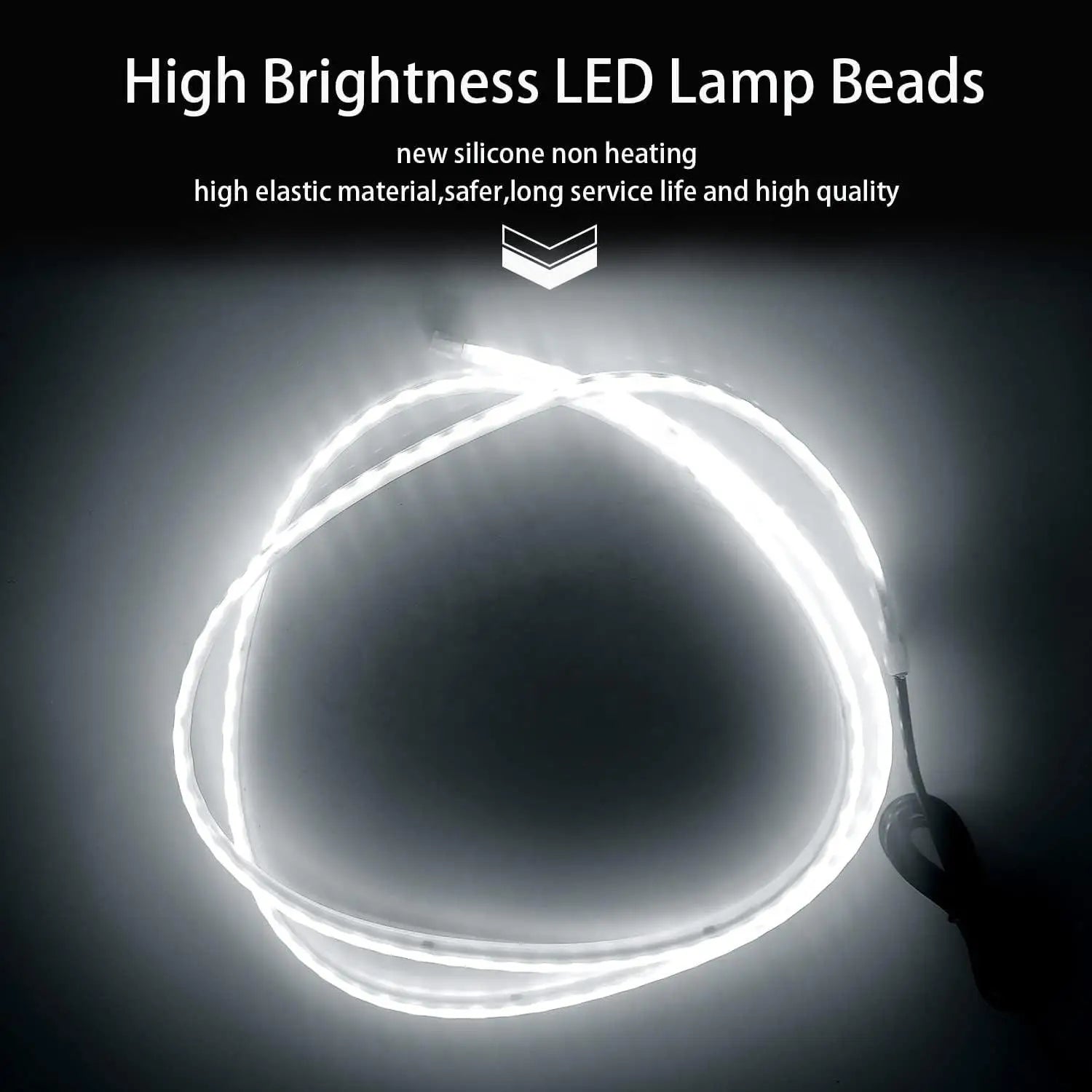 DIY Car Hood Flexible Led Strip Light 12V White Daytime Running Lights Decoration Backlight Long Auto Atmospere Lamp Universal