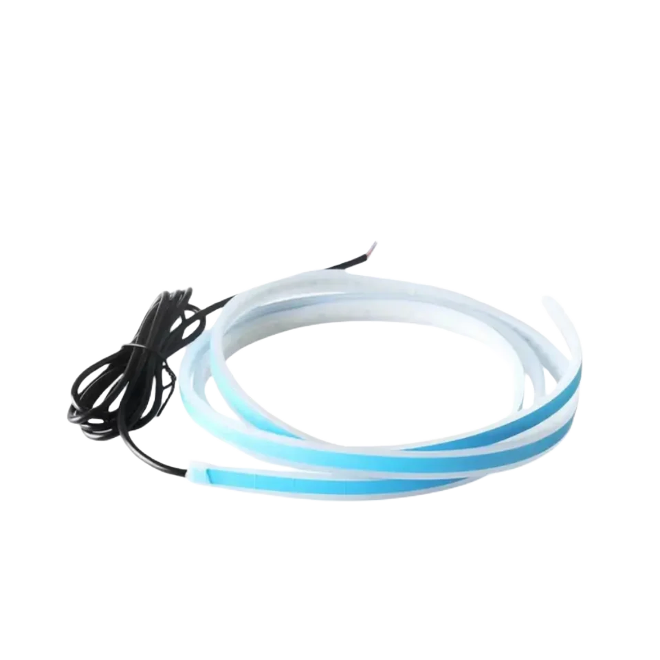 DIY Car Hood Flexible Led Strip Light 12V White Daytime Running Lights Decoration Backlight Long Auto Atmospere Lamp Universal