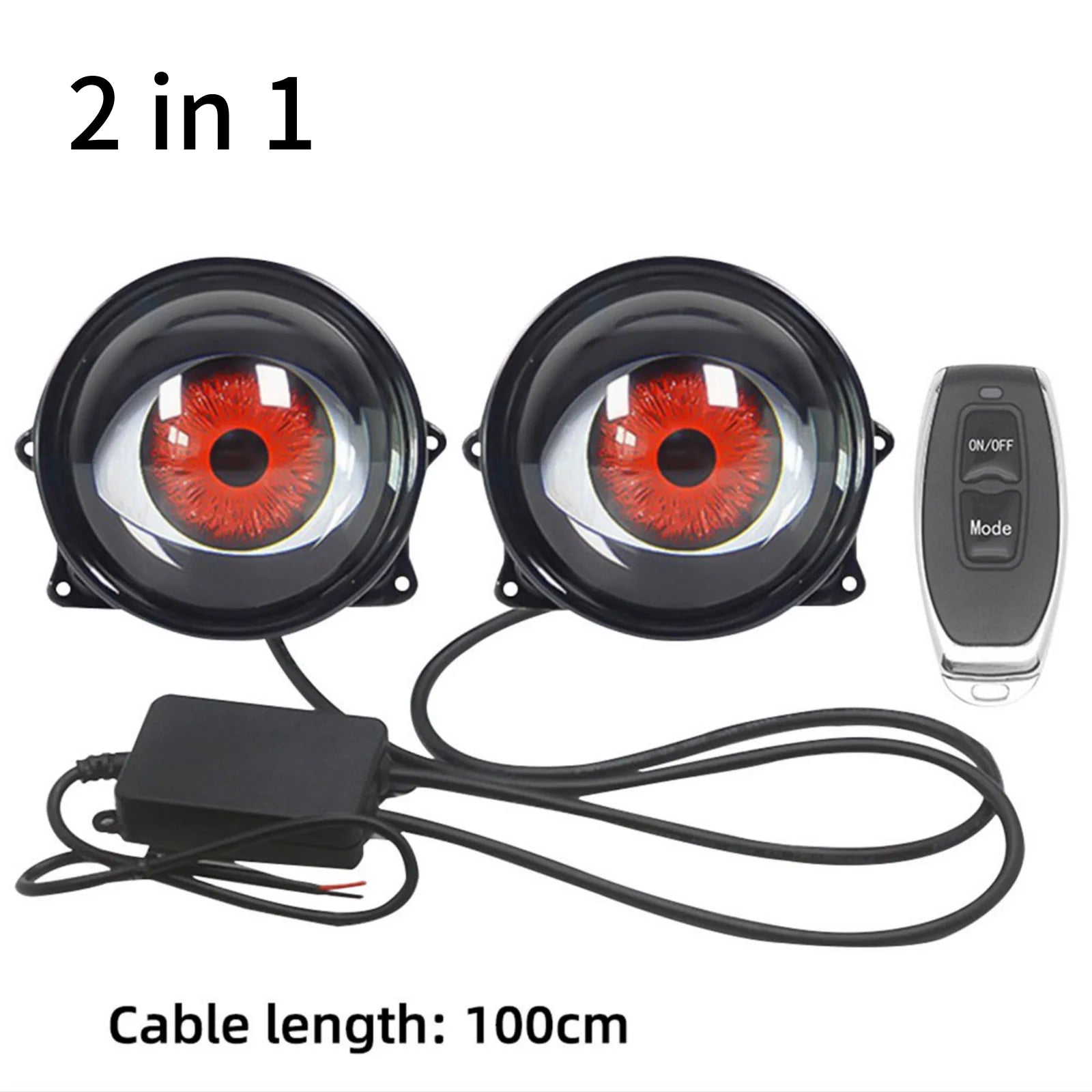 Eagle Eye Dynamic LED Sharingan Car Light 3"