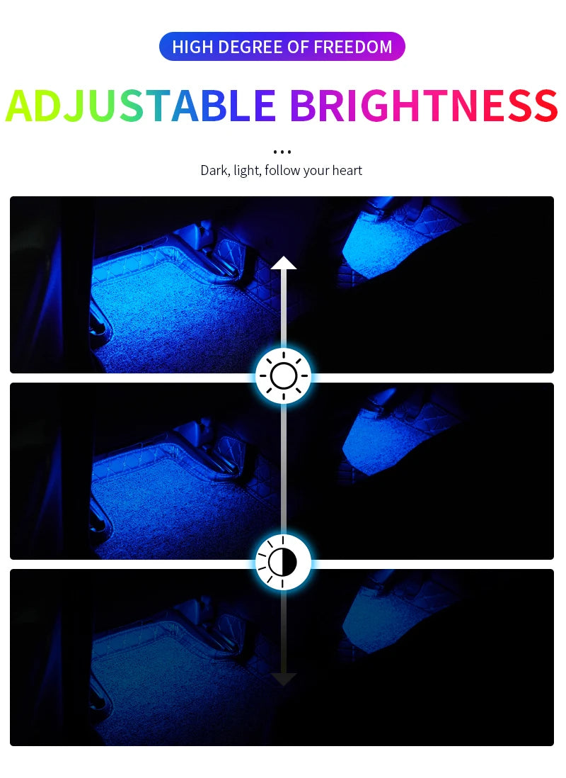 RGB LED Interior Ambient Light – Remote & App