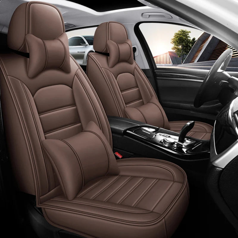 Sport Style PU Leather 5-Seat Car Seat Cover Set