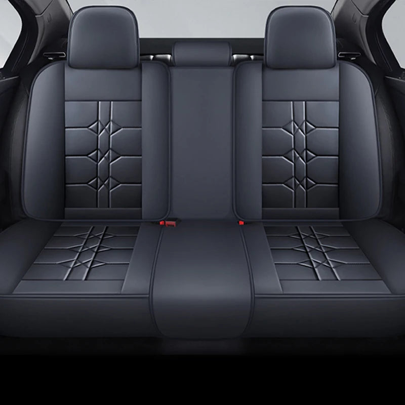 Air Cocoon Full Surround Breathable Leather Car Seat Cover Interior Set Business Style All-Season Fit