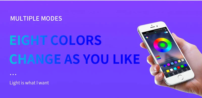 RGB LED Interior Ambient Light – Remote & App