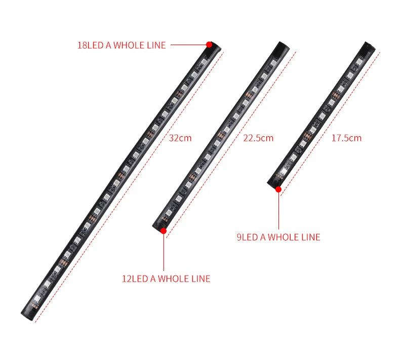 RGB LED Interior Ambient Light – Remote & App