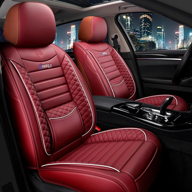 Interiors Car Accessories Leather Luxury Universal Car Seat Covers for Mustang Seat Covers