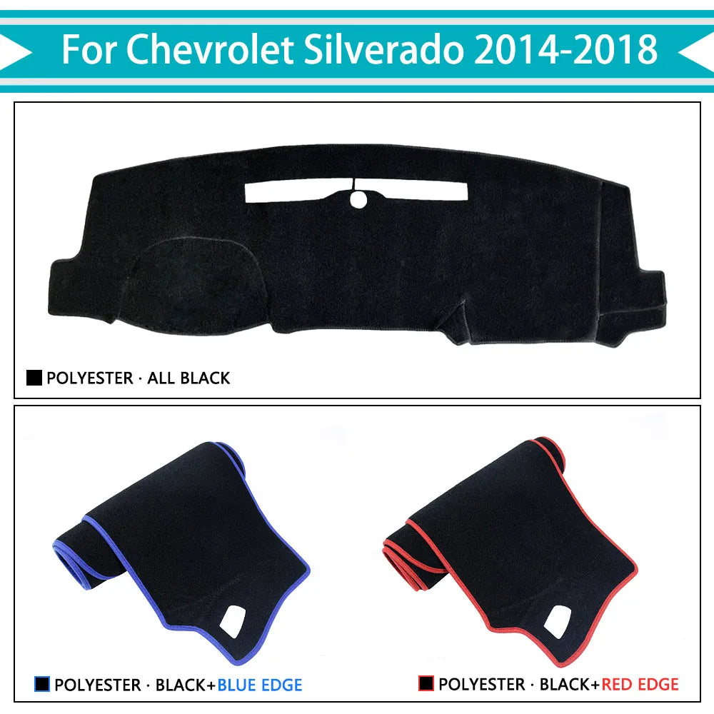 Tapete de Tablero Antideslizante – Chevy Silverado y GMC Sierra 2014–2018