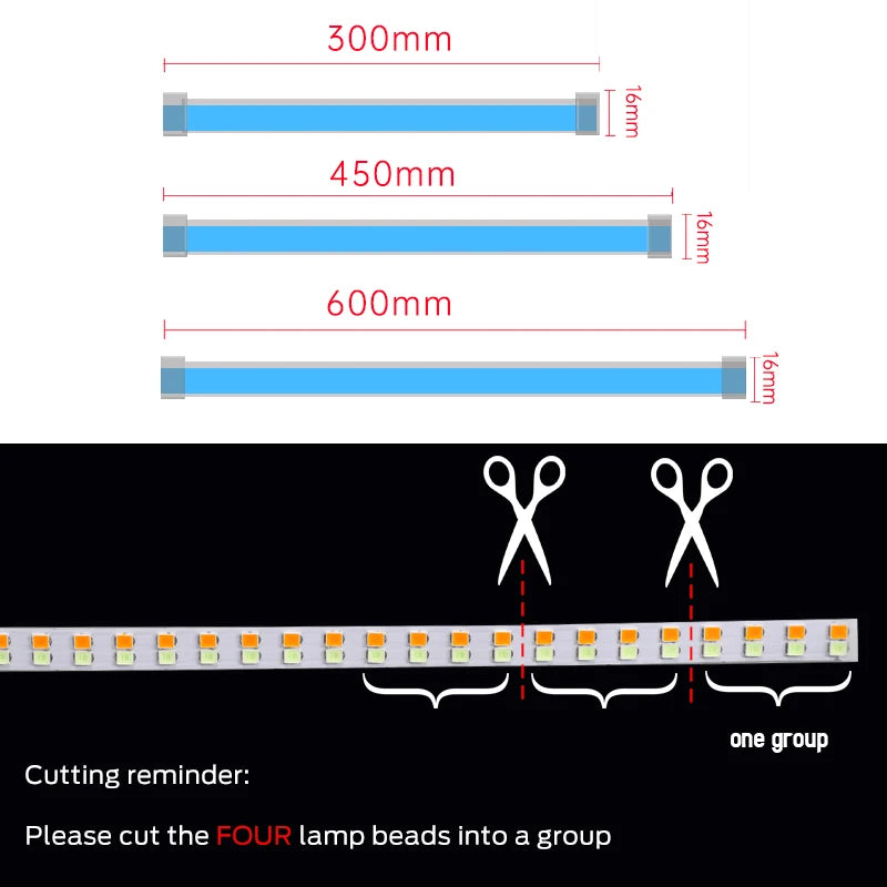 Luces DRL LED Diurnas – Tira Flexible 12V (2 pzas)