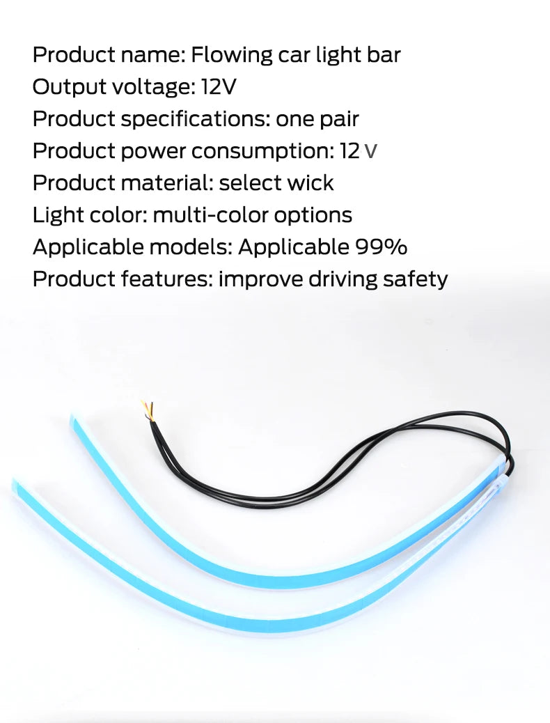 Luces DRL LED Diurnas – Tira Flexible 12V (2 pzas)