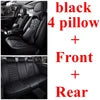 5D PU Leather Car Seat Covers Waterproof 5-Seats Truck Full Set Protector  Front+Rear Car Seat Cover