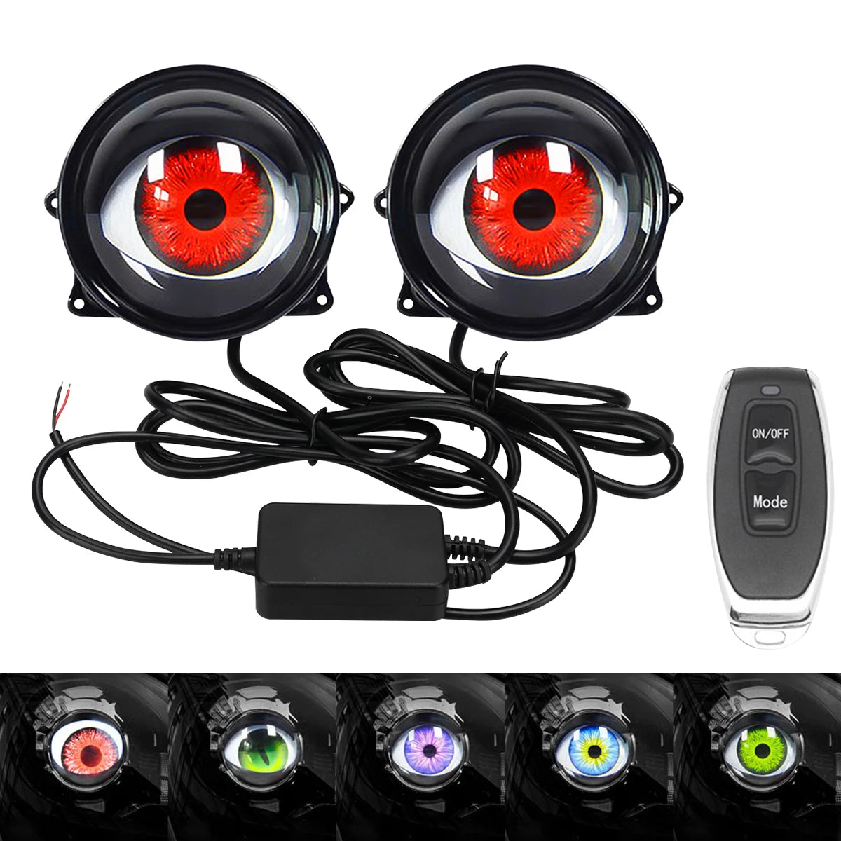 Eagle Eye Dynamic LED Sharingan Car Light 3"