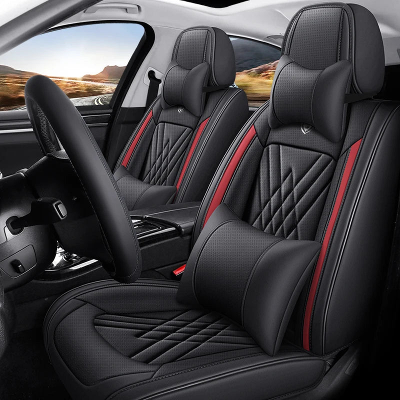 Diamond Wrap Luxury Perforated Leather Seat Cover