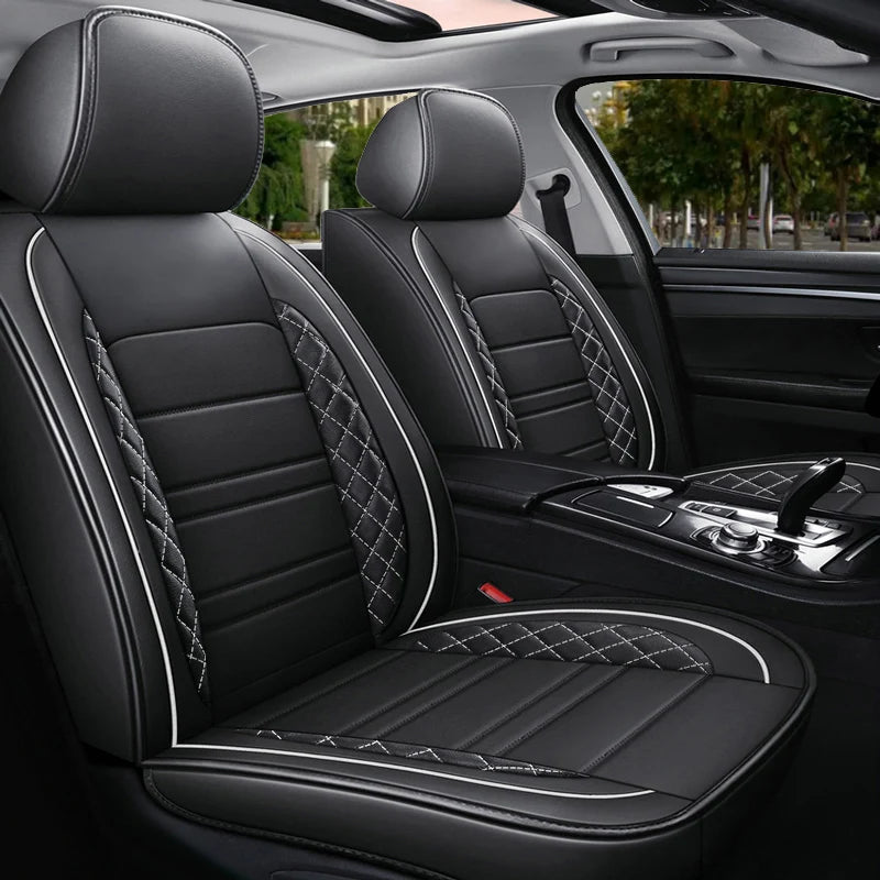 Factory Directly 100%Test Car Interior Accessories Universal Leather Car Seat Cover Full Set Seat Protector