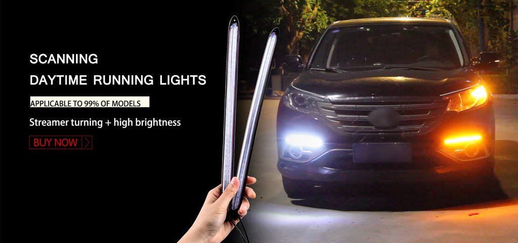 Luces DRL LED Diurnas – Tira Flexible 12V (2 pzas)