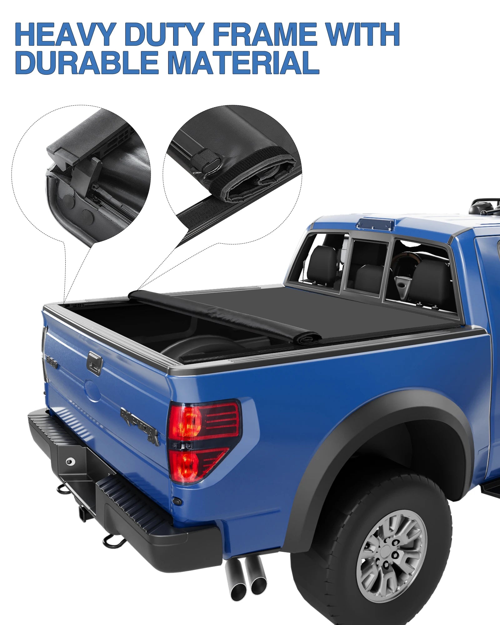 Cubierta Enrollable Suave para Caja de Ford F-150 – 5.5 ft y 6.5 ft
