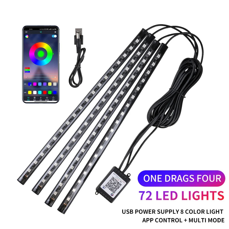 RGB LED Interior Ambient Light – Remote & App