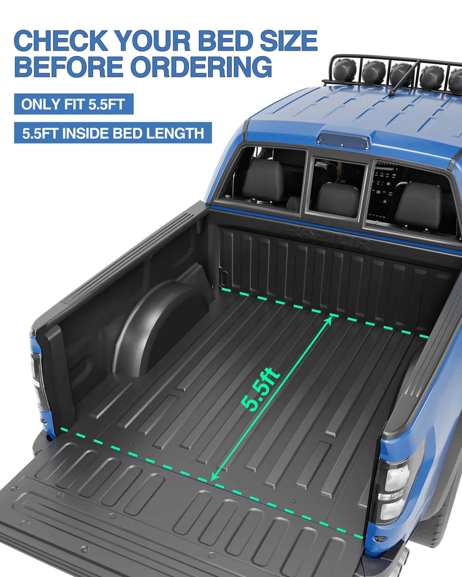 Cubierta Enrollable Suave para Caja de Ford F-150 – 5.5 ft y 6.5 ft