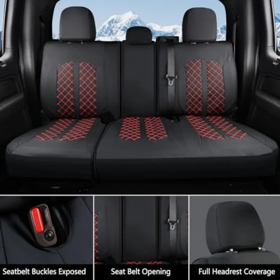 Fundas de Asiento de Cuero Impermeables para Ford F-150, F-250, F-350 y F-450
