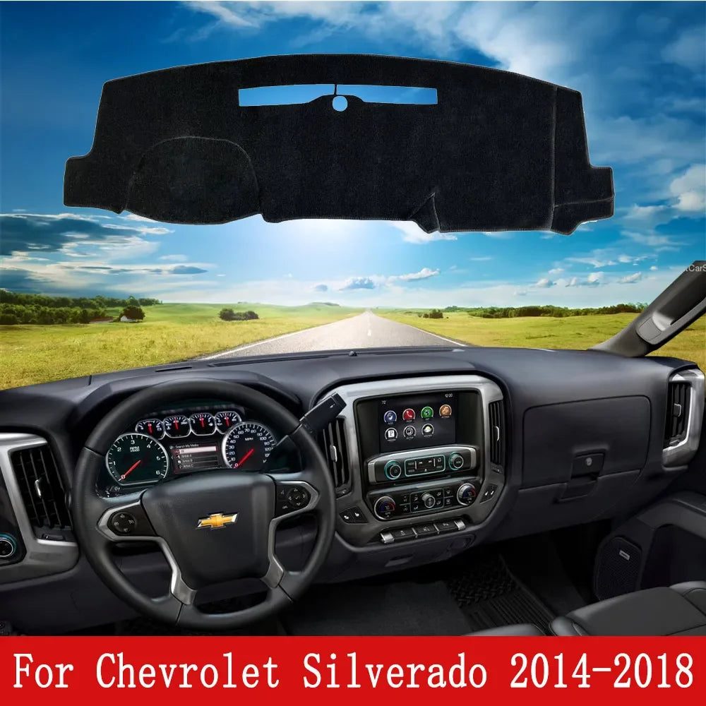Tapete de Tablero Antideslizante – Chevy Silverado y GMC Sierra 2014–2018