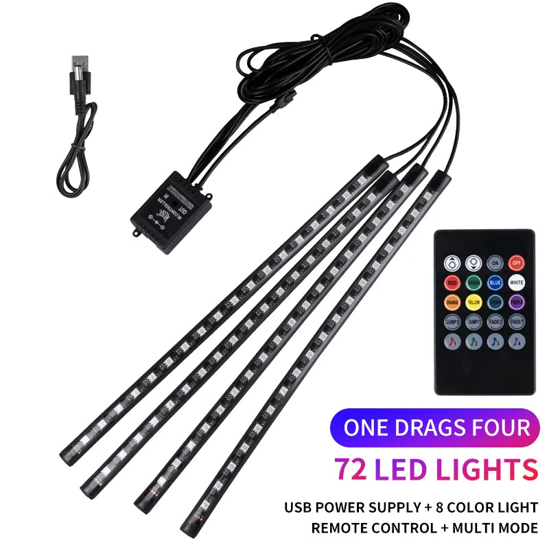 RGB LED Interior Ambient Light – Remote & App