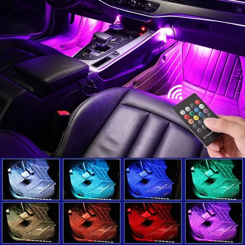 Kit LED RGB Ambiental – 48 LEDs Control Inalámbrico