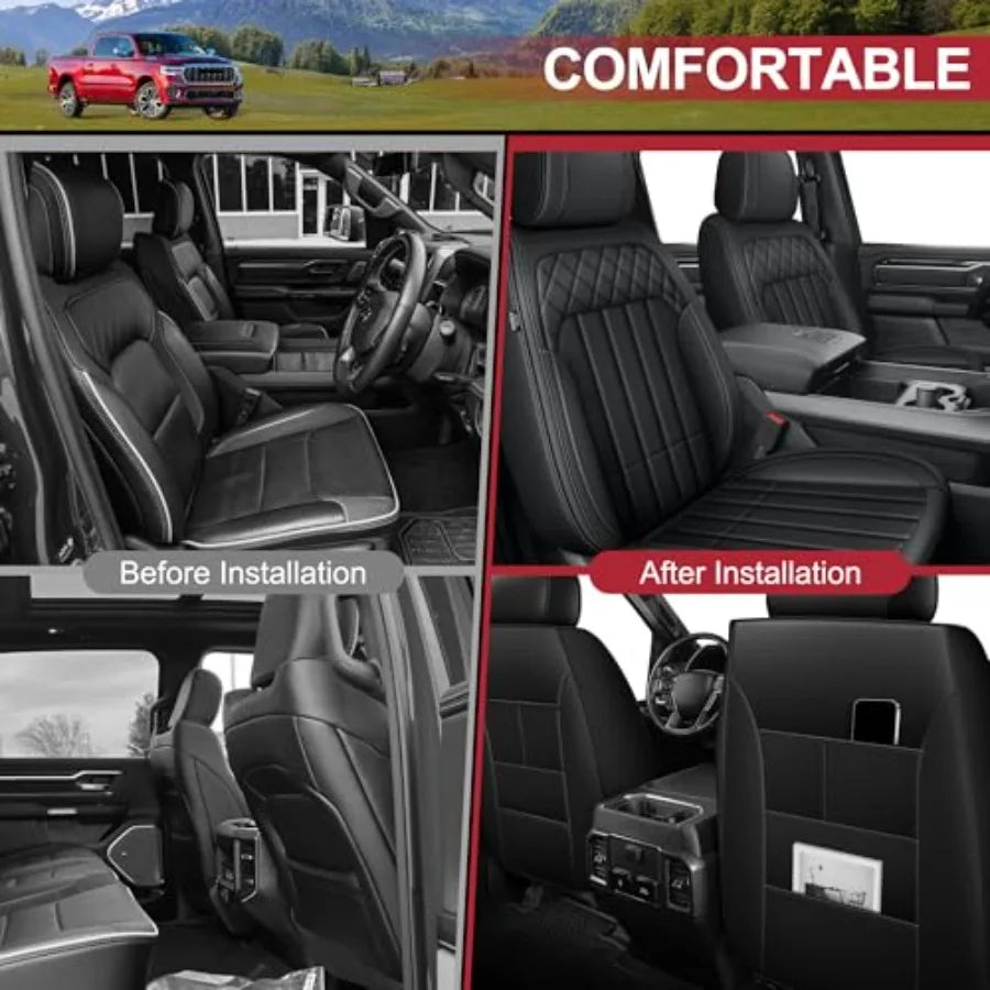 Fundas de Asiento Completas para Dodge RAM 1500 / 2500 / 3500 – 2002 a 2026