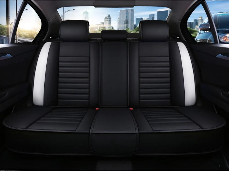 Universal 5-Piece PU Leather Car Seat Covers Set