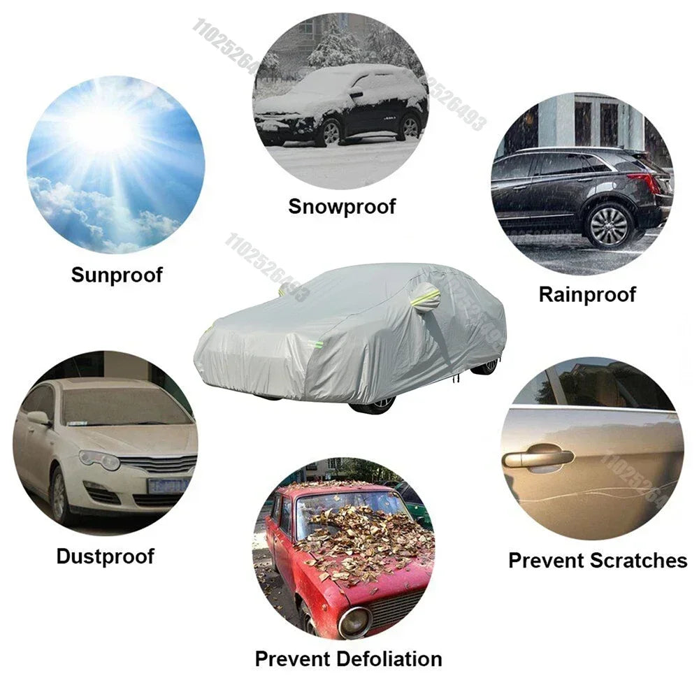 Cubierta Universal para Auto – Protección UV, Polvo y Nieve