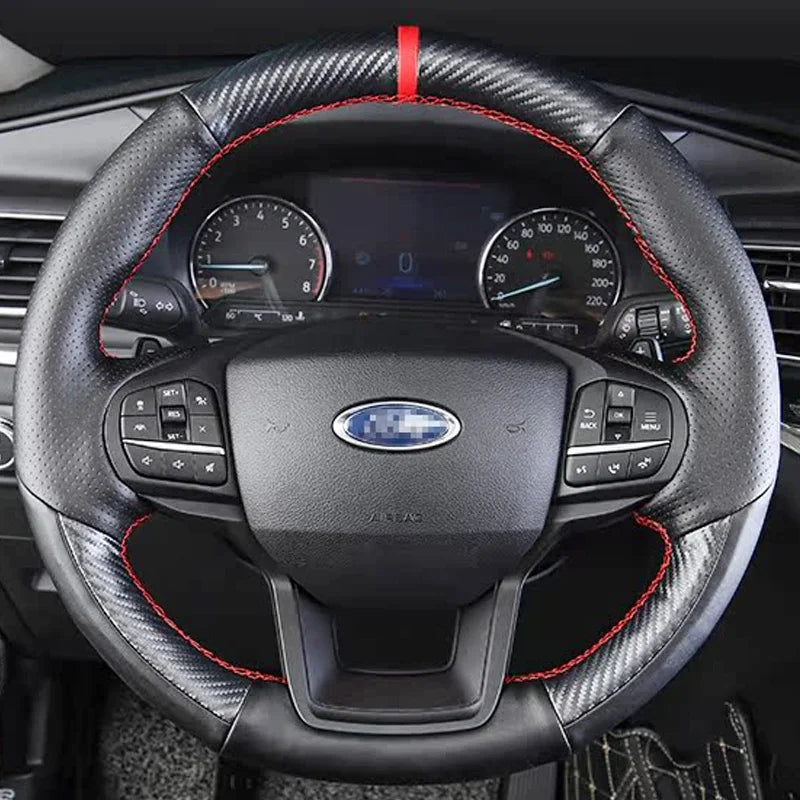 Funda Trenzada de Cuero para Volante – Ford Explorer 2020–2023