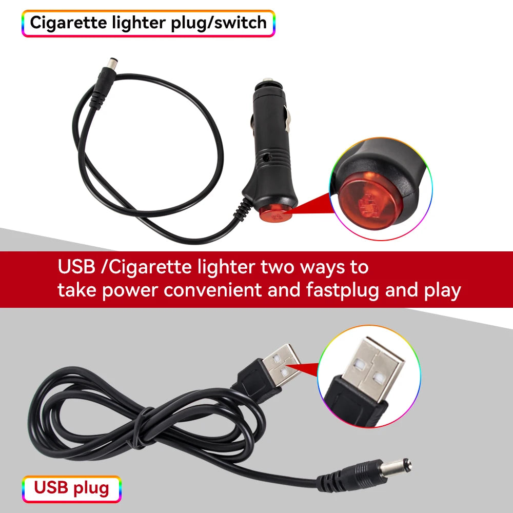 Kit LED RGB Ambiental – Tiras Piso, Sincronía Musical