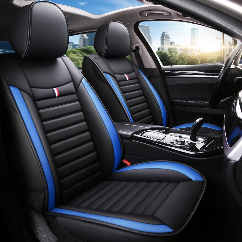 Universal 5-Piece PU Leather Car Seat Covers Set