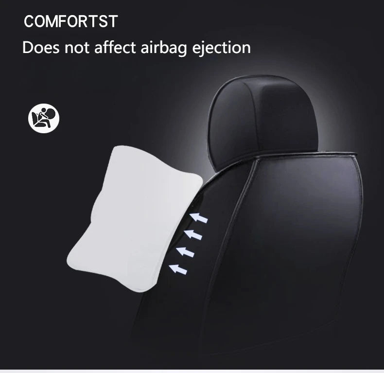 Universal 5-Piece PU Leather Car Seat Covers Set