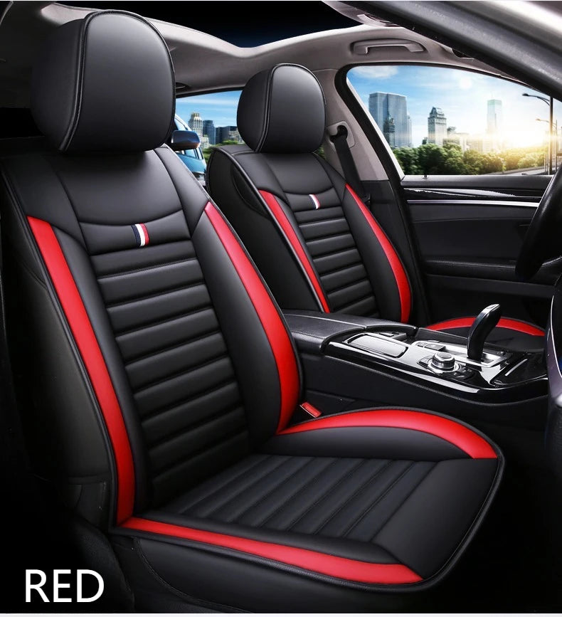 Universal 5-Piece PU Leather Car Seat Covers Set
