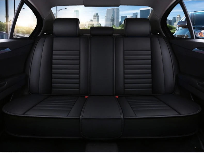 Universal 5-Piece PU Leather Car Seat Covers Set