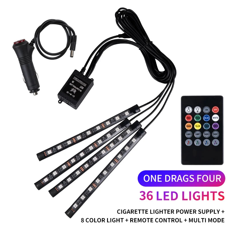 RGB LED Interior Ambient Light – Remote & App