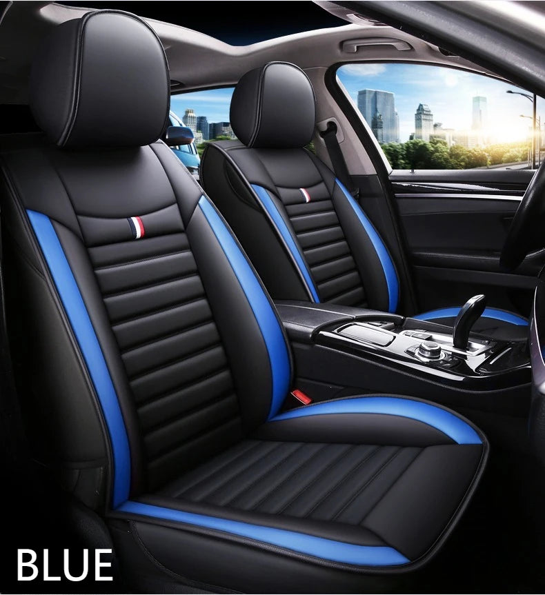 Universal 5-Piece PU Leather Car Seat Covers Set
