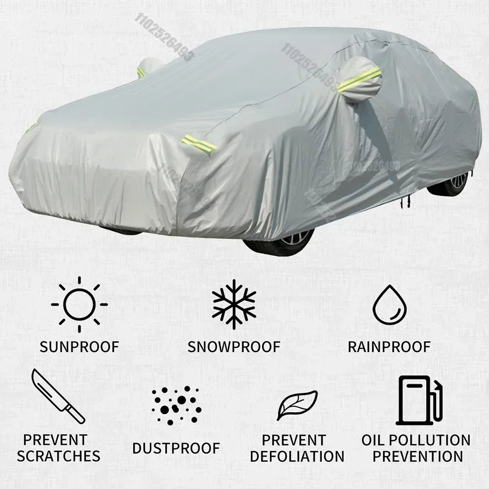 Cubierta Universal para Auto – Protección UV, Polvo y Nieve