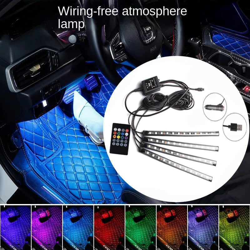 Kit LED RGB Ambiental – 48 LEDs Control Inalámbrico
