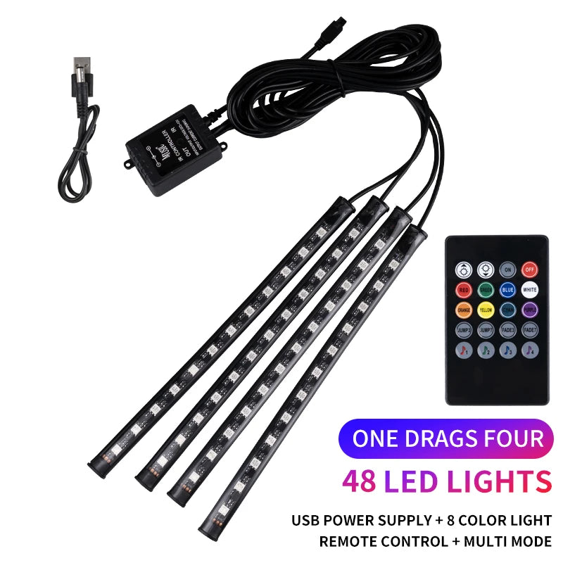 RGB LED Interior Ambient Light – Remote & App