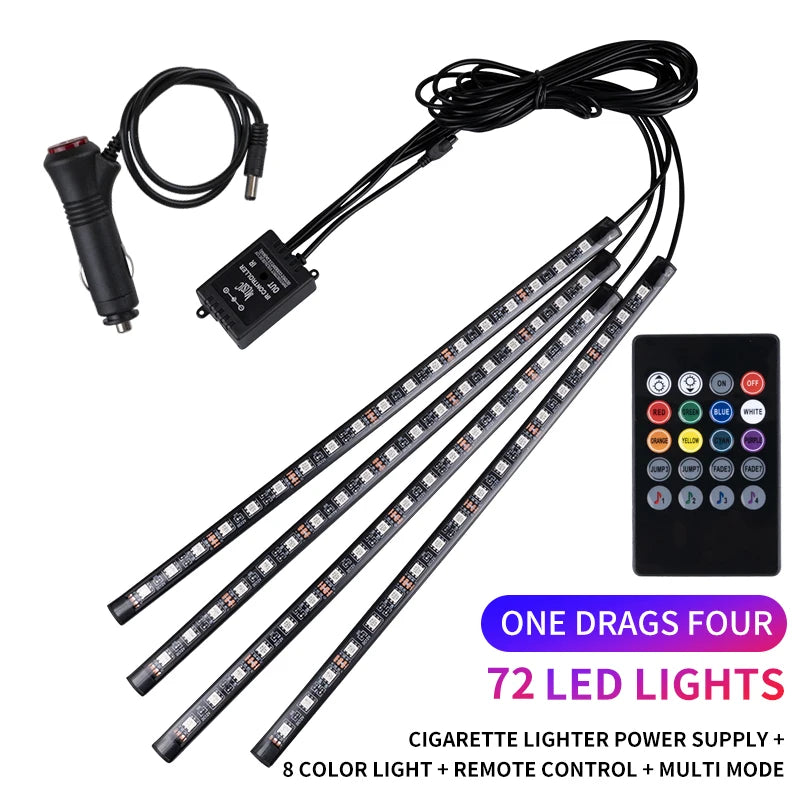 RGB LED Interior Ambient Light – Remote & App