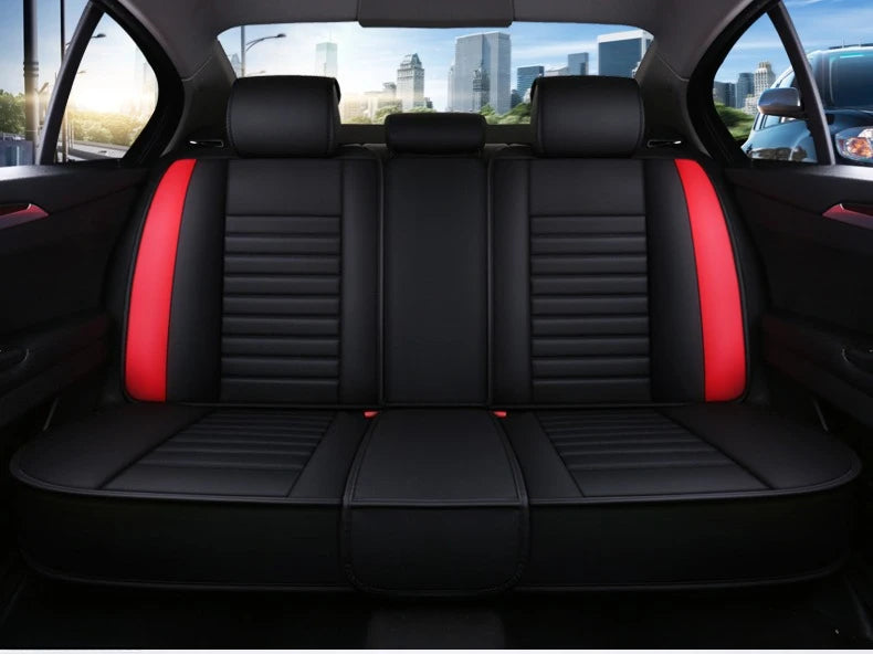 Universal 5-Piece PU Leather Car Seat Covers Set