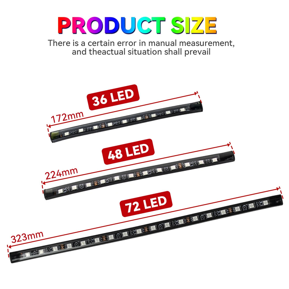 Kit LED RGB Ambiental – Tiras Piso, Sincronía Musical