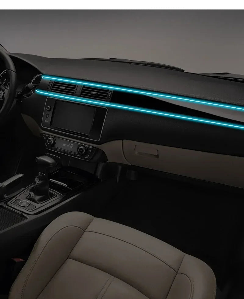 Tira LED RGB Fibra Óptica – Luz Ambiental USB APP
